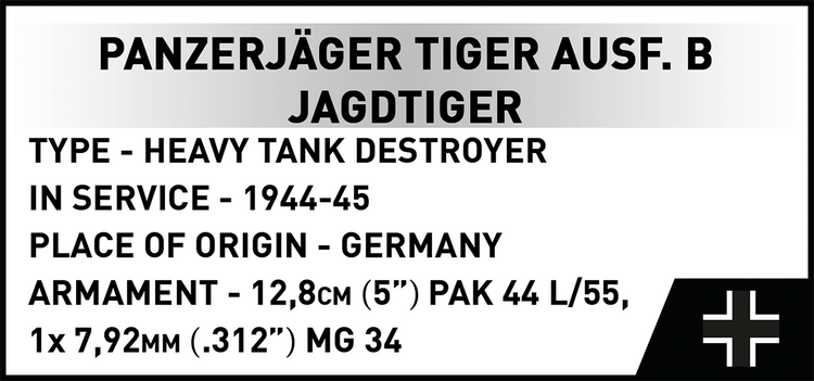 Panzerjäger Tiger Ausf.B Jagdtiger 1:28 #2674