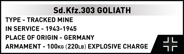 Goliath Tracked Mine Warsaw Uprising 1:28 #2680