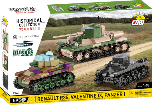 Renault R35 - Valentine IX - Panzer I #2740