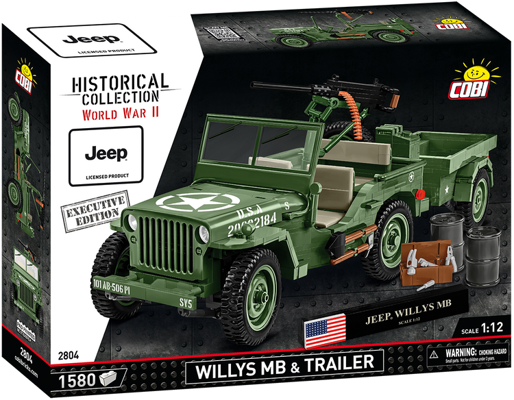 Willys MB & Trailer - Executive Edition 1:12 #2804