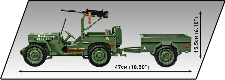 Willys MB & Trailer - Executive Edition 1:12 #2804