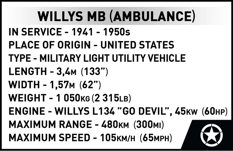 Willys MB Medical 1:12 #2806