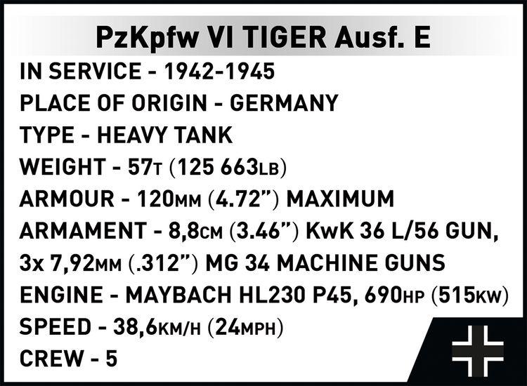 PzKpfw VI Tiger Ausf. E - Executive Edition 1:12 #2807