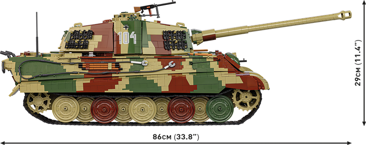 Tiger II Königstiger 1:12 #2808 on the way from COBI, ETA early Dec, Limited Quantities