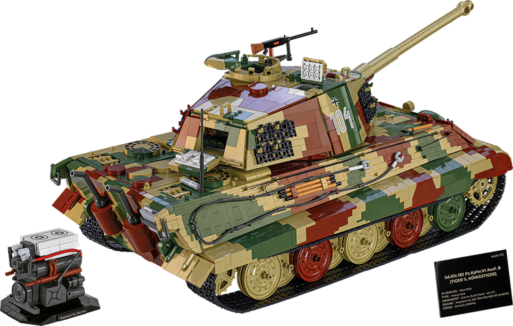 Tiger II Königstiger 1:12 #2808 on the way from COBI, ETA early Dec, Limited Quantities