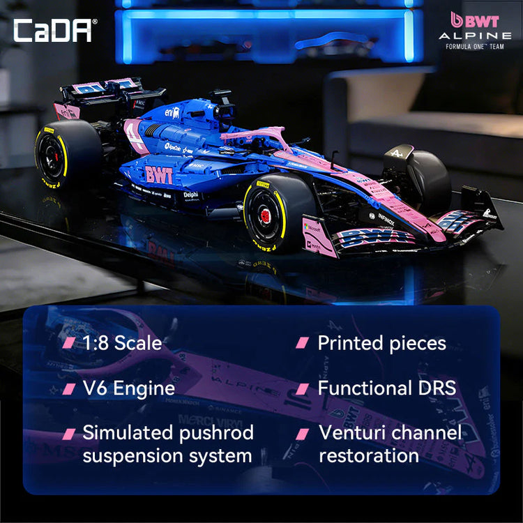 CaDA Alpine BWT A525 F1 Car 1:8 C64012
