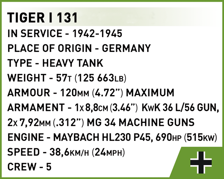 Tiger 131 1:72 #3095