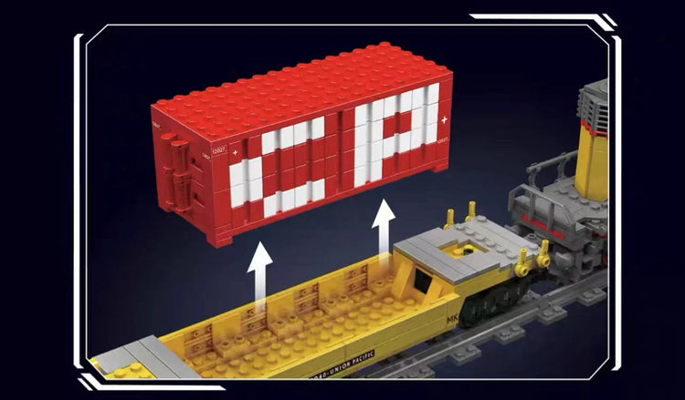 Mould King SD40-2 Diesel Locomotive RC with track MK12027