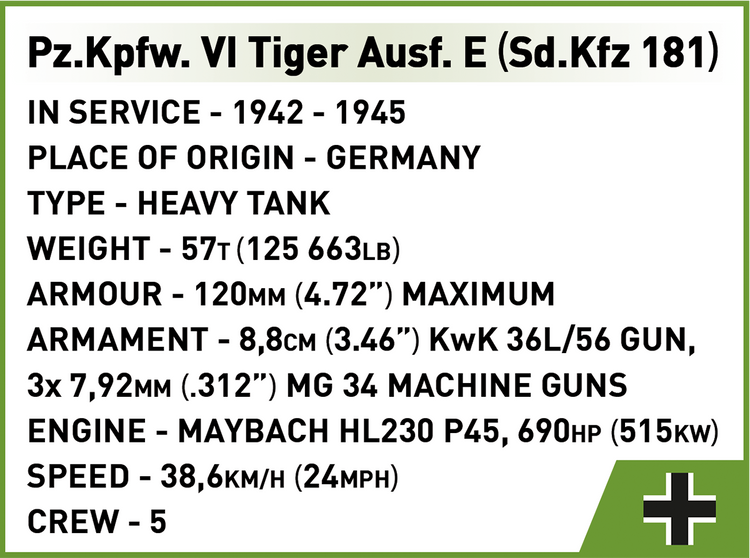 Pz.Kpfw. VI Tiger Ausf. E 1:35 #3124