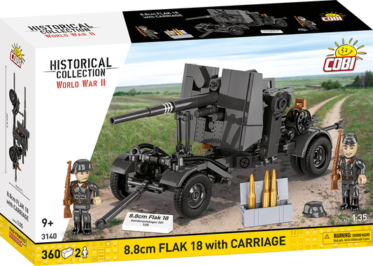 8.8 cm Flak 18 with Carriage 1:35 #3140