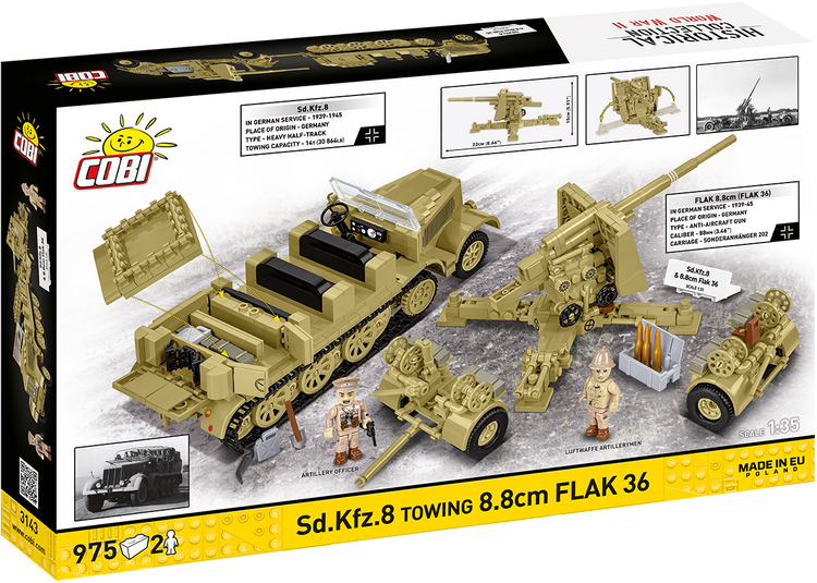 Sd.Kfz.8 Towing 8.8 cm Flak 36 1:35 #3143