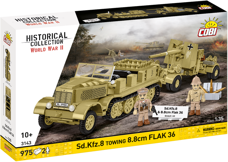 Sd.Kfz.8 Towing 8.8 cm Flak 36 1:35 #3143