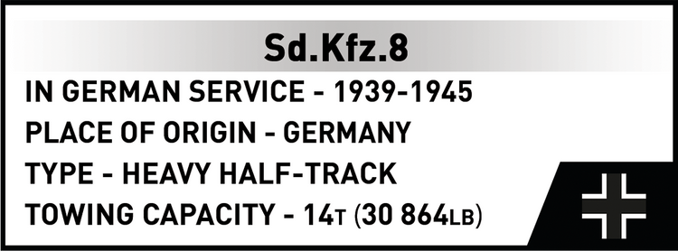 Sd.Kfz.8 Towing 8.8 cm Flak 36 1:35 #3143