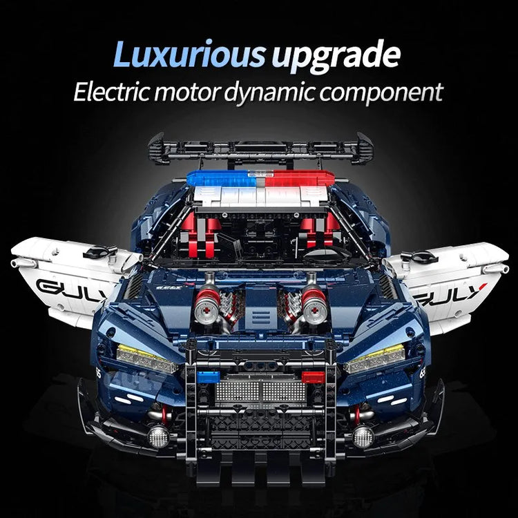 Guly Mustang Police Car 1:8 with Dynamic Effects #G10655