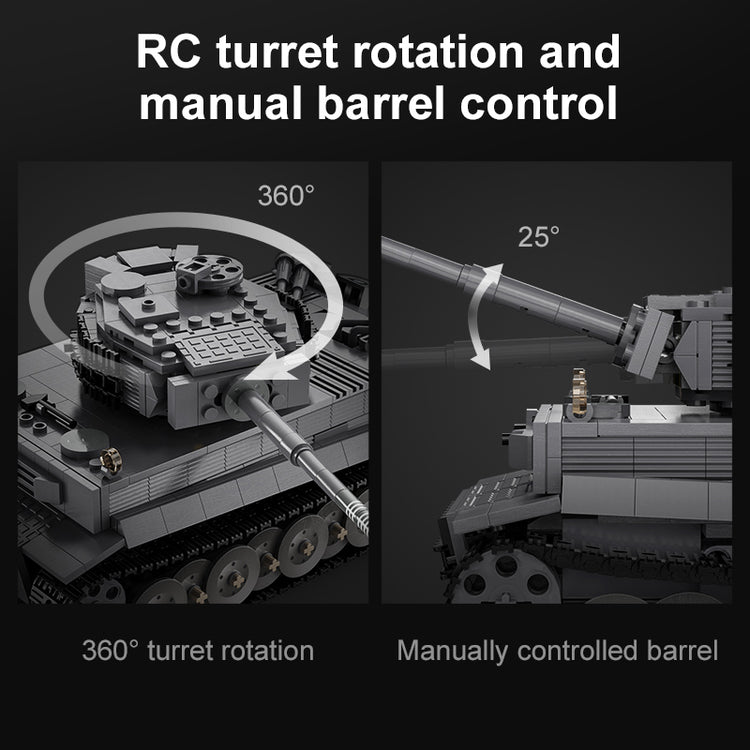 CaDA Tiger Tank with Remote Control 1:35 C61071