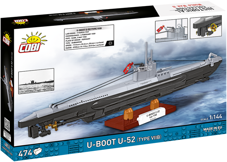 U-Boot U-52 (Type VIIB) 1:144 #4852