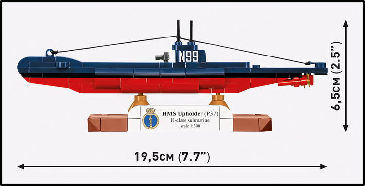 HMS Upholder (P37) U-class submarine 1:300 #4862