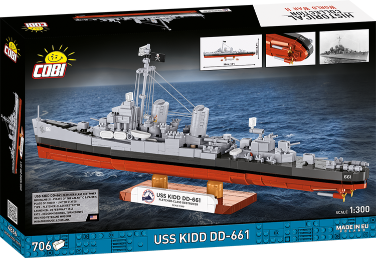 USS Kidd DD-661 1:300 #4866