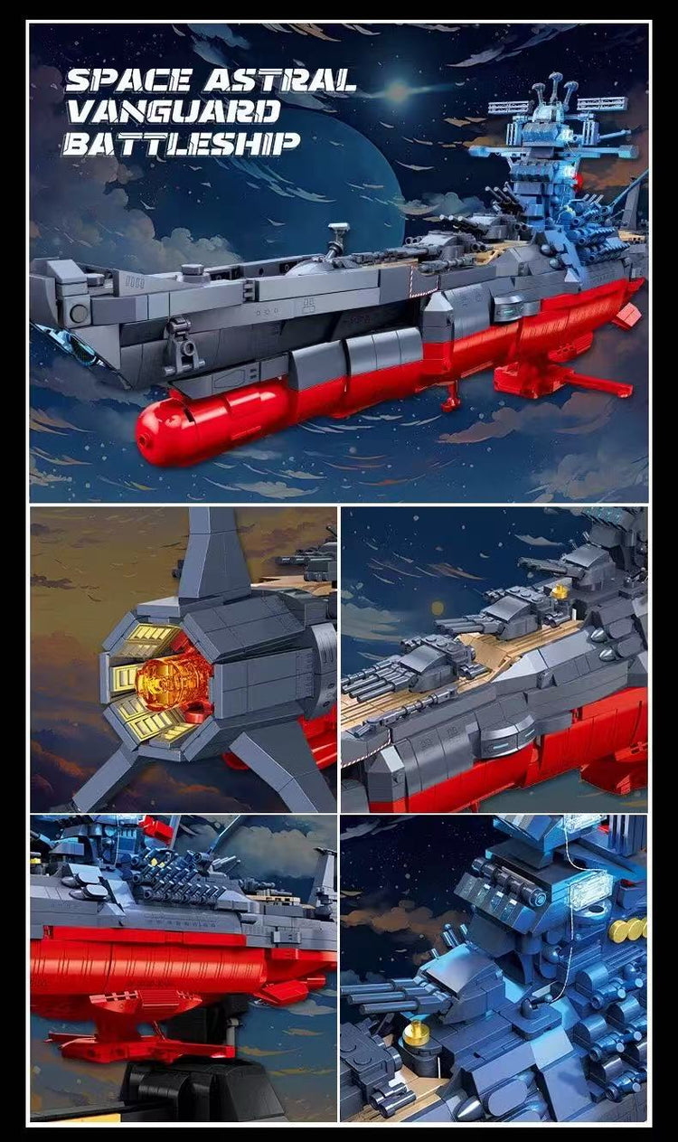 Jiestar Space Battleship Yamato with LEDs 1:500 #JS58278