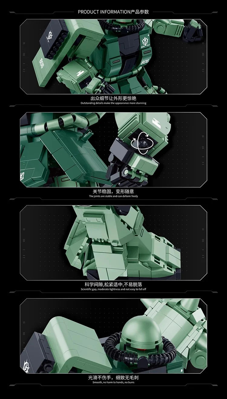 Guanji Gundam Zaku with LED lighting BB806
