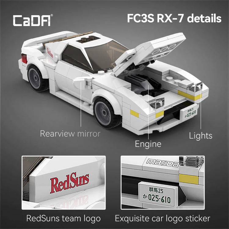 CaDA Mazda FC3S Initial D 1:24 C55012
