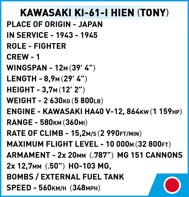 Kawasaki Ki-61-I Hien 'Tony' #5740