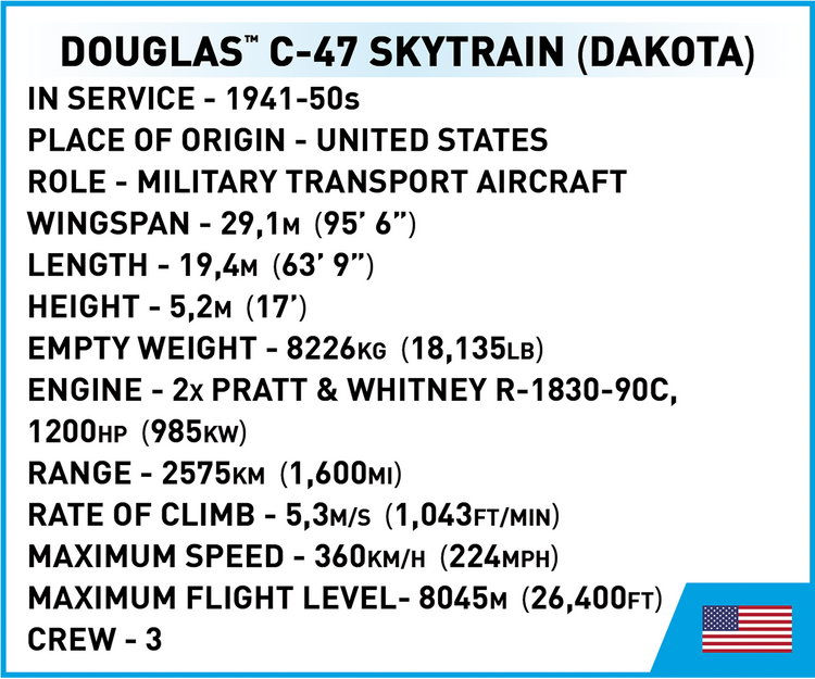 Douglas C-47 Skytrain Dakota #5743