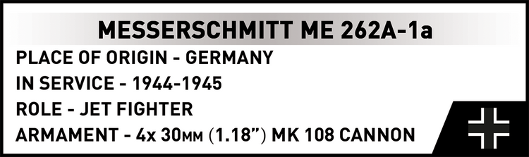 Messerschmitt Me 262-1A 1:32 #5776