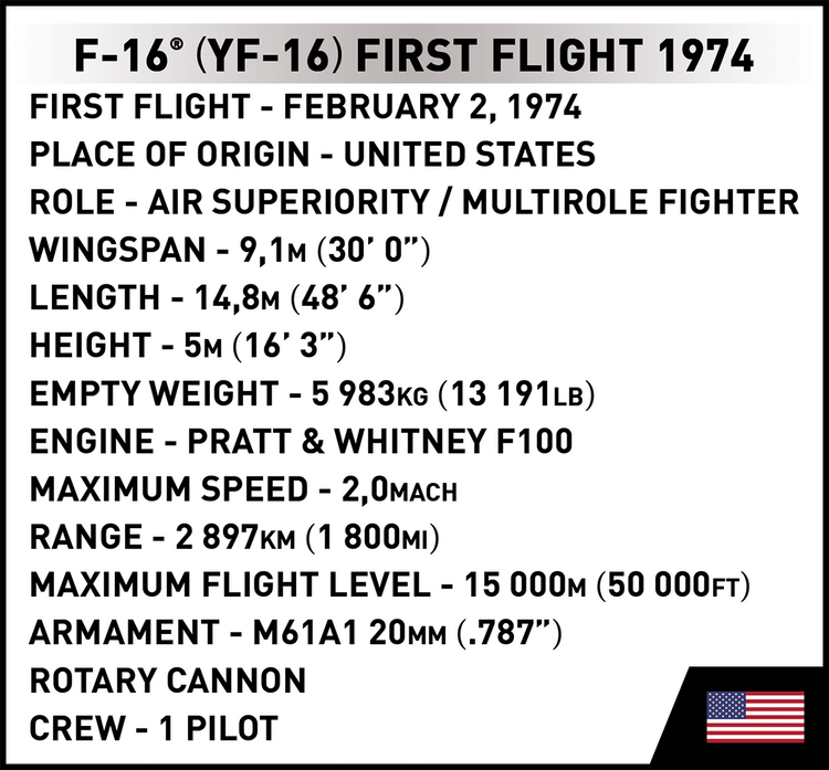 F-16 (YF-16) First Flight 1974 1:48 #5892