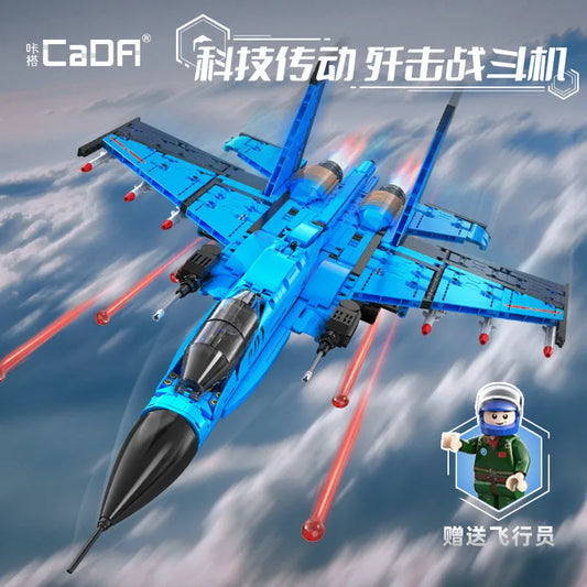 CaDA brand J-15 Flying Shark Chinese Naval Fighter C56028 with RC option