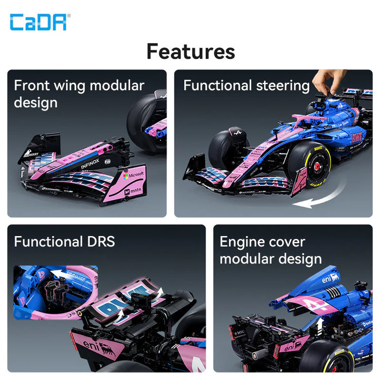 CaDA Alpine BWT A525 F1 Car 1:8 C64012