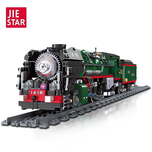 JieStar 59098 French 141R Steam Locomotive with RC and track JS59098