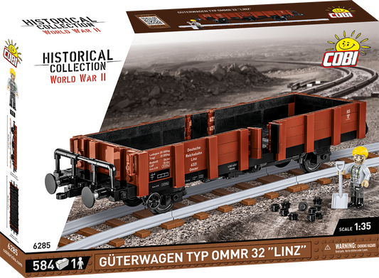 Train Wagon TYP OMMR 32 LINZ with 3 curved tracks #6285