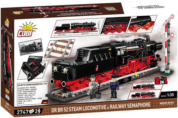 DR BR 52 Steam Locomotive & Railway Semaphore #6287