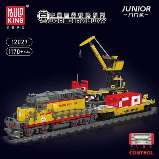 Mould King SD40-2 Diesel Locomotive RC with track MK12027
