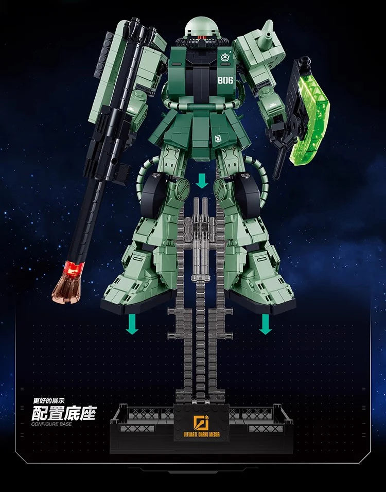 Guanji Gundam Zaku with LED lighting BB806
