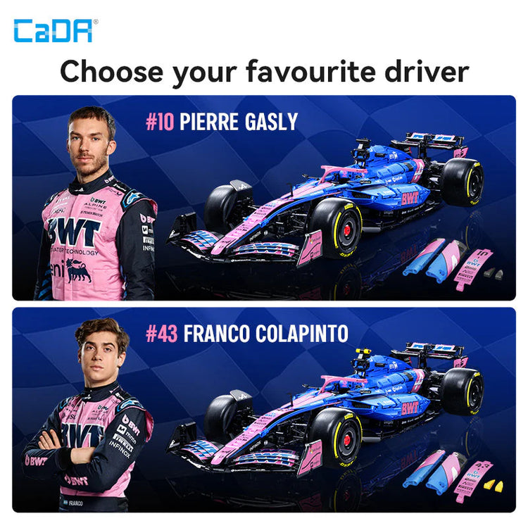 CaDA Alpine BWT A525 F1 Car 1:8 C64012