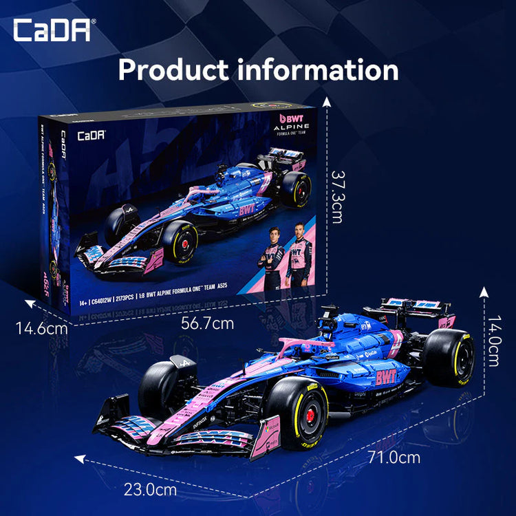 CaDA Alpine BWT A525 F1 Car 1:8 C64012