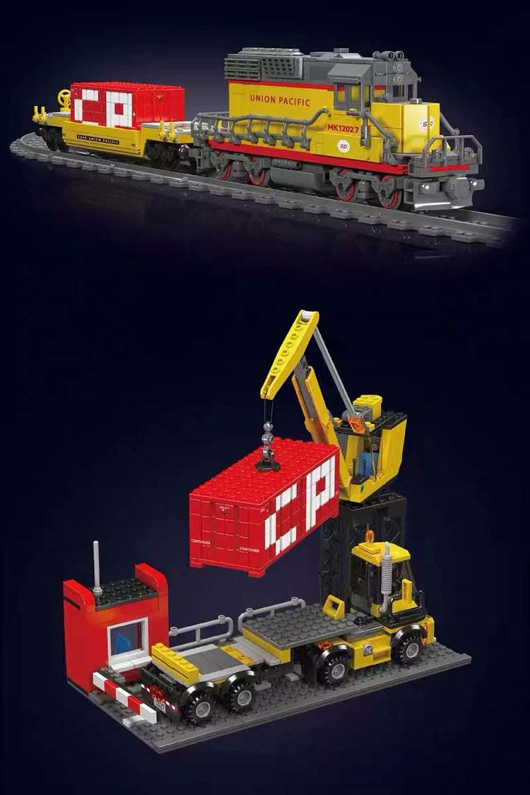 Mould King SD40-2 Diesel Locomotive RC with track MK12027