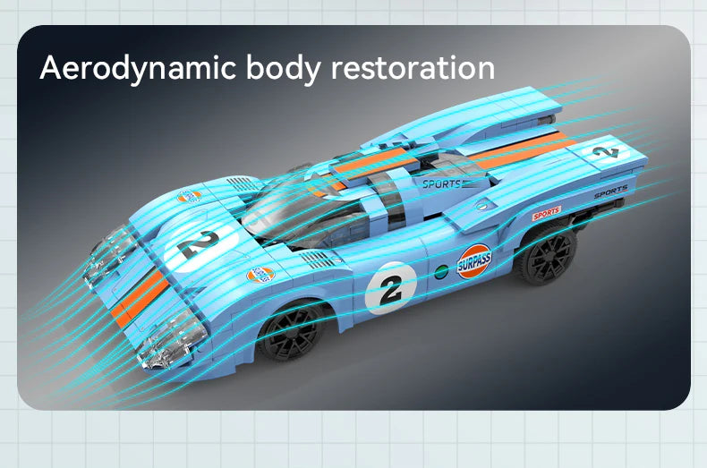 CaDA Porsche 917K Azure Storm with RC 1:20 #C51076 – Brick Army Canada CaDA Porsche 917K Azure Storm with RC 1:20 #C51076 – Brick Army Canada