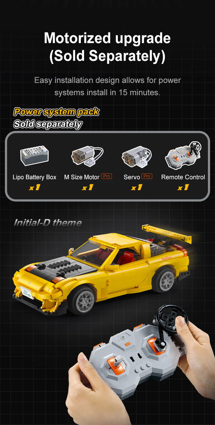 CaDA Initial D Mazda RX-7 FD3S with RC option 1:12 C61023