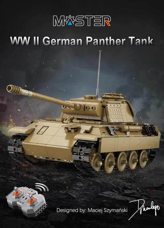CaDA Panther Tank with Remote Control 1:35 C61073