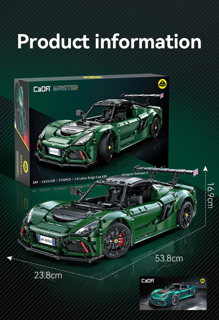 CaDA  Lotus Exige Cup 430 1:8 Technic C61511 more arriving in April