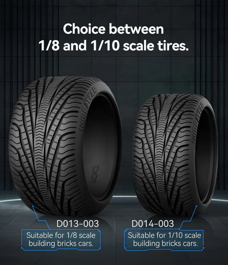 CaDA Goodyear Tire Set 1:8 #D013