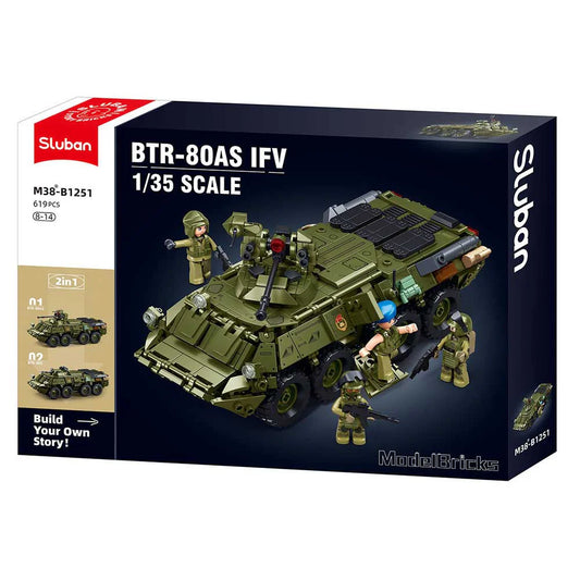 Sluban BTR-80AS Light Infantry ATV Tank 1:35 B1251