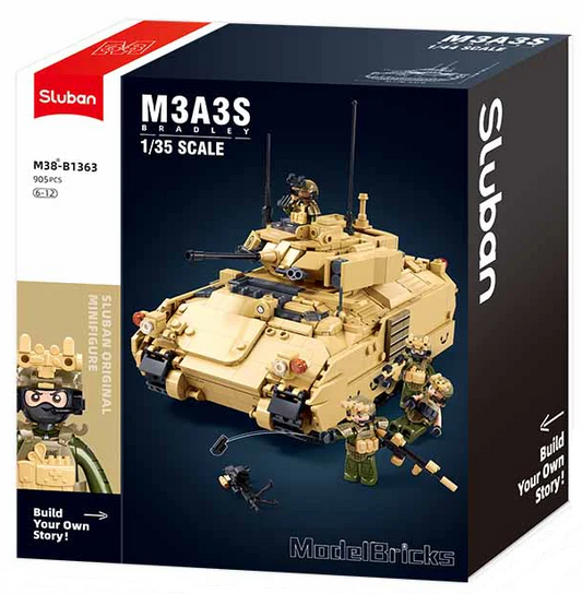 Sluban M3A3 Bradley US Cavalry Fighting Vehicle 1:35 B1363