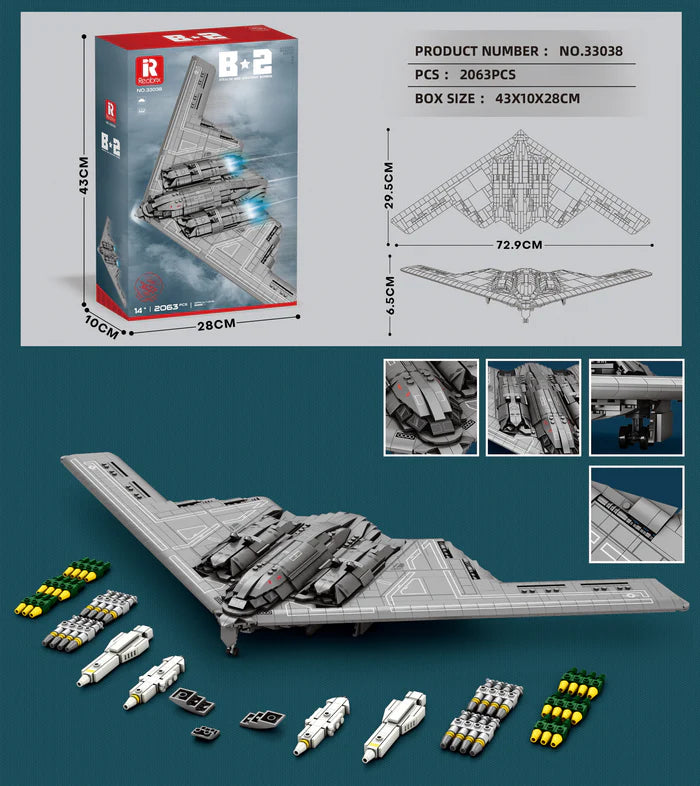 Reobrix B-2 Spirit Bomber 1:72 #R33038