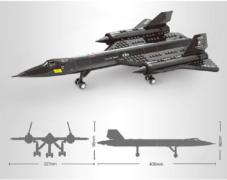 Wange SR-71 Reconnaissance Aircraft 1:74 #W4005