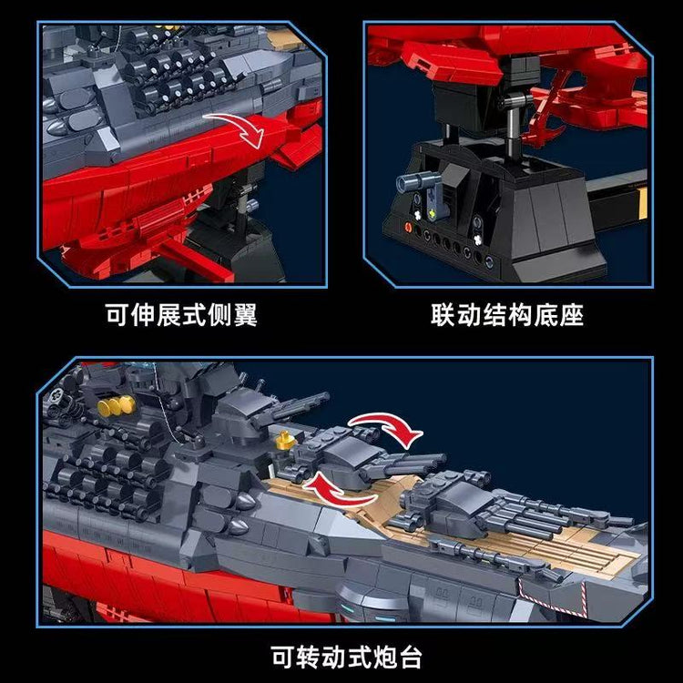 Jiestar Space Battleship Yamato with LEDs 1:500 #JS58278
