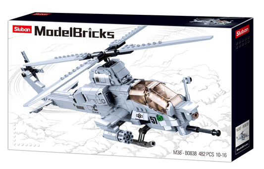 Sluban AH-1Z Viper Attack Helicopter B0838